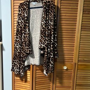 New York laundry womens roll sleeve tab drape cardigan